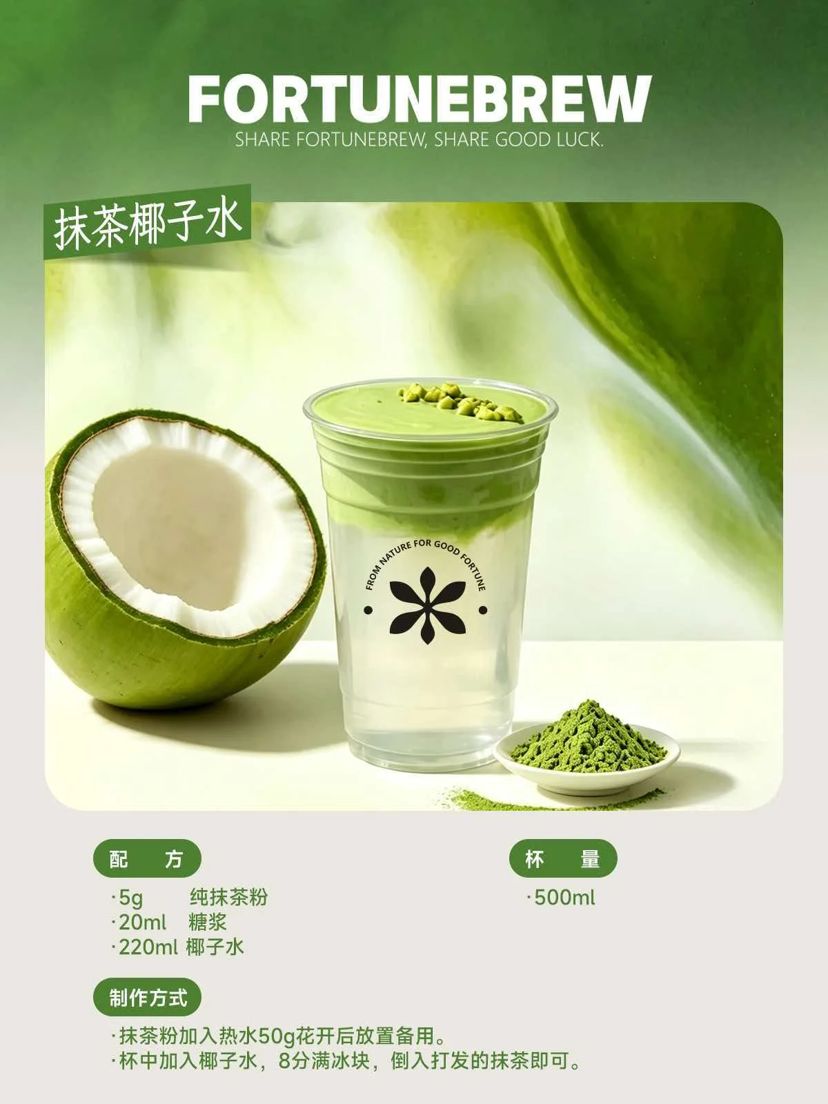 Matcha Coconut Water
