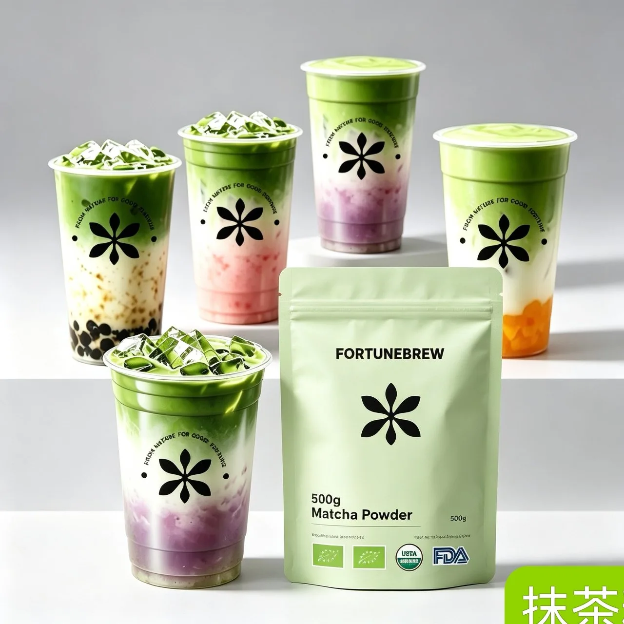 EU/US organic pouch · tea-drink scene
