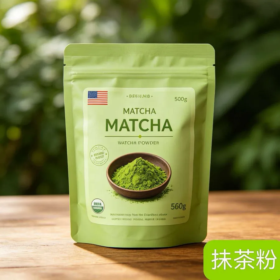 US-style light green pouch · 500 g