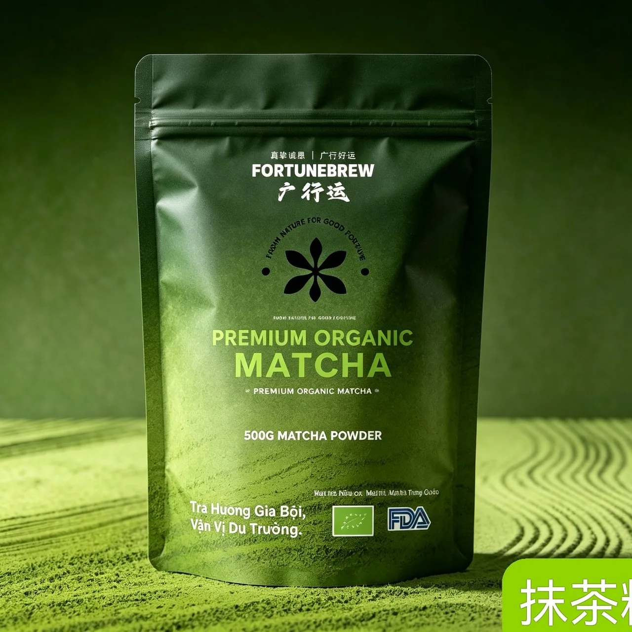 Southeast Asia organic dark-green pouch · 500 g
