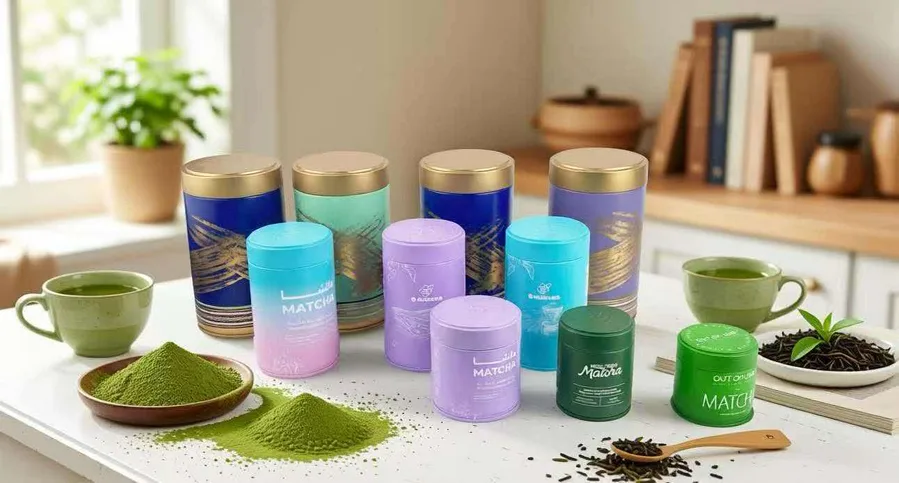 Colorful tin display