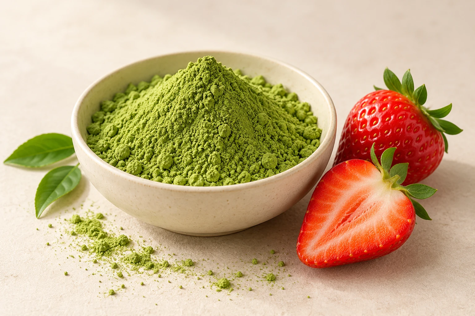 Strawberry Matcha Powder